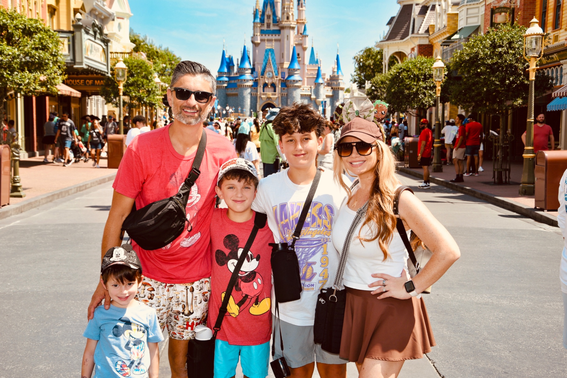 Maggie's family — mom, dad, and the three boys